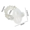 thumbnail image 4 of Stebcece 8 Pieces/Set Handmade Elastic Pearl Wrist Bands Corsage Decoration for Wedding, 4 of 10