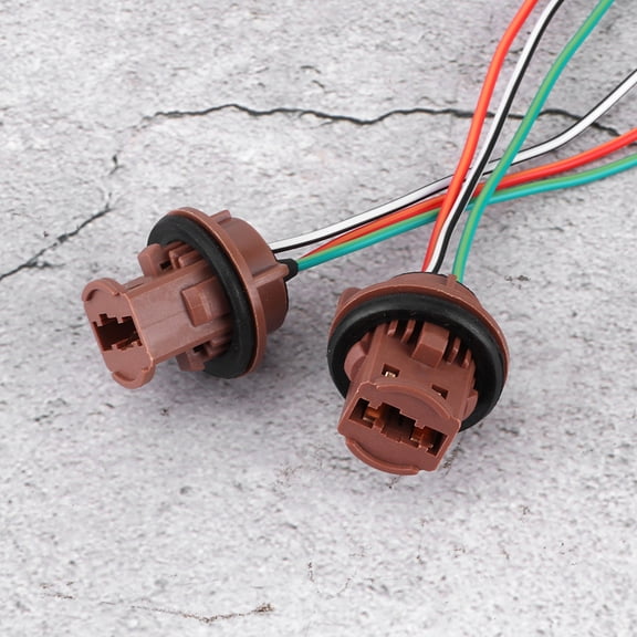 2,Pack Brake Light Socket Harness, Fits 7440 7441 7443 7444 T20 992A Bulbs, Easy Plug  Play