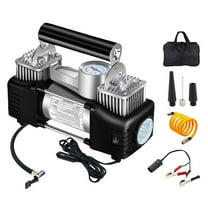 12V Car Tire Inflator 150PSI Dual Cylinder Tire Inflator Portable Air Compressor