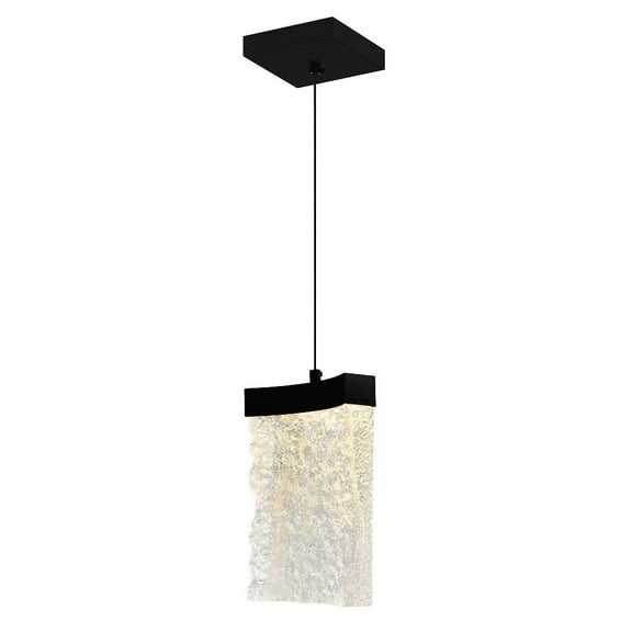 CWI Lighting Lava Integrated LED Black Mini Pendant