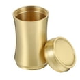 thumbnail image 2 of 1 bote de té sellado, simple, de cobre, portátil, para guardar hojas de té, dorado, 2 of 8