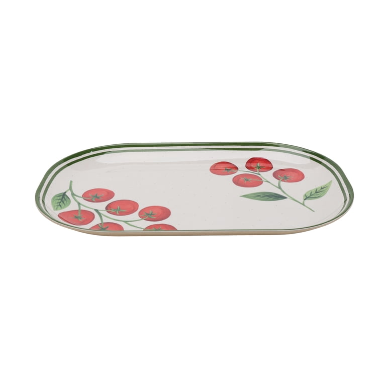 Better Homes & Gardens Tomato Beige Bamboo Melamine Serving Tray photo 4
