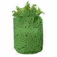 thumbnail image 3 of Green Grow Bags 5-Pack, Grass Growth Abstract, Heavyduty Fabric Pots with Handles for Plants, 2 Sizes, Lime Green Emerald, by Ambesonne, 3 of 3