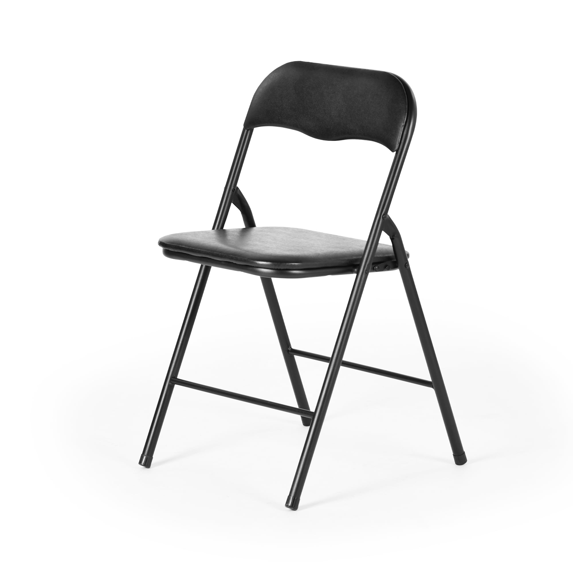 5-Piece Folding Table and 4 Chairs Set, No Assembly Foldable Dining Card Table Set, Space-Saving Furniture for Apartment Game Room Indoor Use