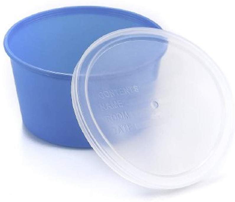 Pack of 250 Plastic Denture Cups 8 oz Aqua Dental Orthodontic Retainer