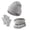 Grey, variant on NOEGOEU Kids Winter Hat Gloves Scarf Set, Toddler Boys Girls Fleece Lined Winter Hats Beanie 5-12Y (Beige,One Size)