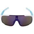 thumbnail image 2 of Gafas para deportes al aire libre, gafas de ciclismo a prueba de viento, gafas de sol para montañismo y bicicleta para mujeres y hombres (marco azul blanco, lente azul), 2 of 5