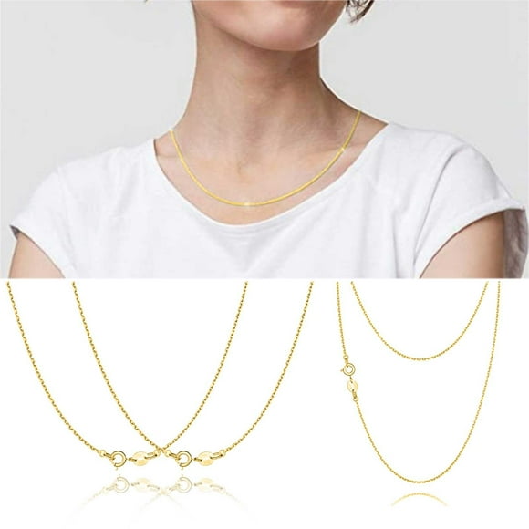 Women's Fashion Necklace Gold Neck Chain Without Pendant Gold Chain Necklace For Women