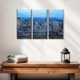 thumbnail image 2 of Elephant Stock Ny Office Window View Wall Art - Horizontal Multi Panel Canvas - Living Room Wall Decor - City Multi Panel - Blue And Gray Decor - 23" x 14", 2 of 4