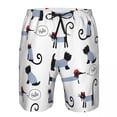 thumbnail image 2 of French Dressed Dachshund Cat And Scottish Quick Dry Swimming Shorts For Men Swimwear Swimsuit Swim Trunk Bathing Beach Wear, 2 of 6