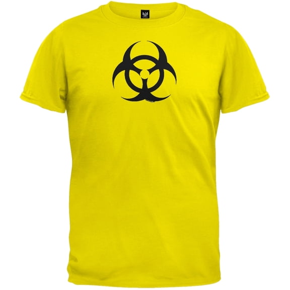 Biohazard Symbol Yellow T-Shirt - Medium