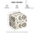 thumbnail image 4 of Kdxio Anchors with Rope Print Tissue Box Cover,Square Decorative PU Leather Facial Paper Case Organizer Holder Dispenser for Bathroom,Night Stands,Desk,Car 5.2''X5.2''X5.2'', 4 of 8