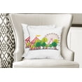 thumbnail image 4 of Ambesonne Colorful Throw Pillow Cover 2 Pack, Circus Carnival Scene, 16", Multicolor, 4 of 6