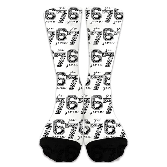 Women‘s Grip Socks Digital‑printed Casual Socks Gray Pilates Socks 3‑Pair