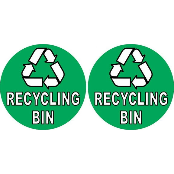 3in x 3in Recycling Bin Stickers