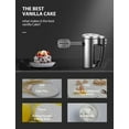 thumbnail image 4 of 6 Speed Hand Mixer with Turbo Boost, Kitchen Immersion Blender for Food Whipping, Egg Beaters Includes 3 Attachments, Silver, 4 of 8
