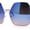 Silver - Blue Mirror, variant on SA106 Retro Oversized Octagon Groove Hippie Sunglasses Black Smoke