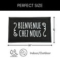 thumbnail image 2 of Evideco Black Bienvenue PVC Door Mat 30x18 Inches - Weather Resistant - Outdoor - Front Door Mat for Entryway, Porch, Patio, 2 of 6