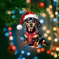 thumbnail image 6 of ZSBCMY Dachshund Christmas Ornament, Acrylic Dog Decoration, Tree Pendant for Holiday Decor, Festive Gift for Family and Friends, Versatile Christmas Tree Hanging, 6 of 6