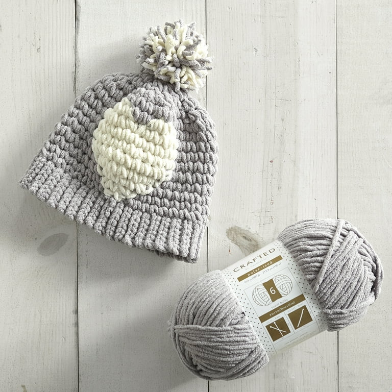 y.a.r.n ハット Crafted by Catherine Taupe Polarized Super Bulky Yarn, 213 Yards