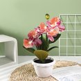thumbnail image 6 of Kripyery Fake Potted Plant Realistic Simulation Flower Vivid Colored Fake Butterfly Orchid Bonsai for Home Decoration, 6 of 7