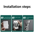 thumbnail image 7 of Fridja Strong Adhesive Shower Stand Self Adhesive Wall Mounted Shower Stand For Handheld Shower Heads, 7 of 7