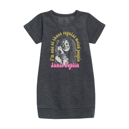 

Janis Joplin - One Of Those Regular Weird People - Toddler And Youth Girls Fleece Dress