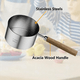 thumbnail image 2 of Stainless Steel Dog Food Scoop with Two-Pack Measuring-Cup: 1CUP and 1/4CUP-Perfect for Precise Pet Mealtime Portioning, 2 of 6