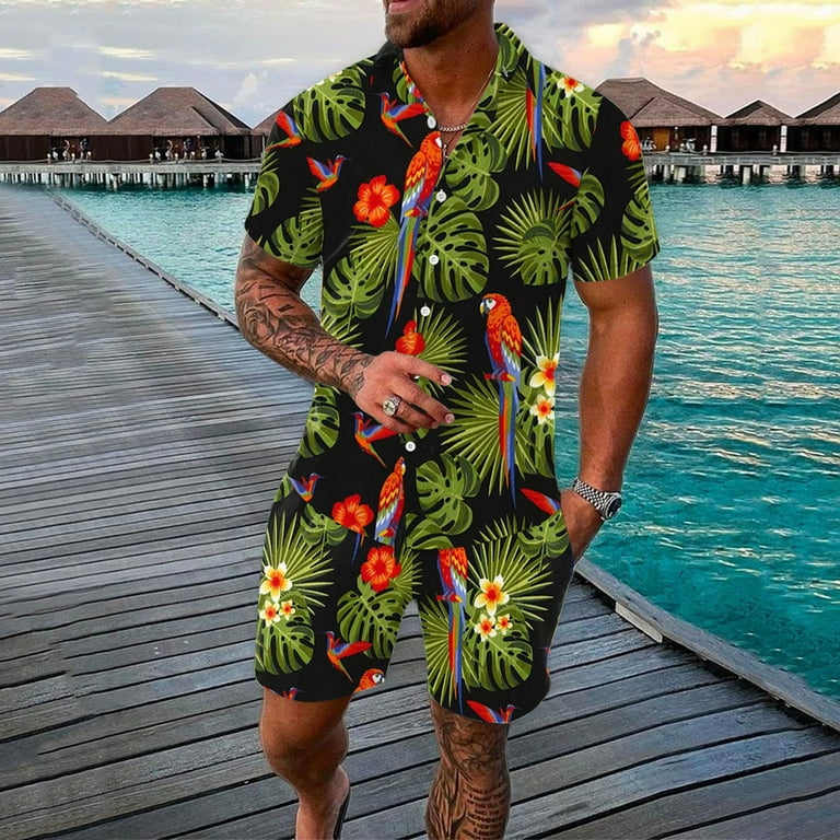 Mens 90S Outfit for Party Men s Spring Summer Leisure Sports