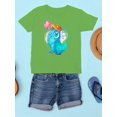thumbnail image 3 of Elephant With A Balloon T-Shirt Juniors -Image by Shutterstock,  x-Small, 3 of 4