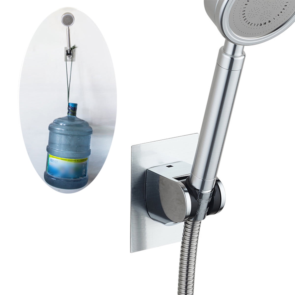 Shower Head Slider Adjustable Shower Head Replacement Holder Sucked