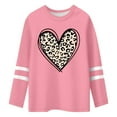thumbnail image 2 of BOBOGOJP Kids Valentine Shirt Girls Valentines Day Shirts Cute Heart Grpahic Long Sleeve Tee Tops (White,4-5 Years), 2 of 4