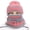 Pink, variant on HESHENG Gloves Scarf Hat, Women Hat Scarf Set Winter Warm Knit Beanie Hat Scarf Set Touchscreen Gloves for Outdoor Sports, Beige