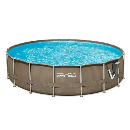 pool weave basket summer waves wicker elite frame premium swimming walmart