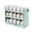 Green, variant on Egg Storage Shelf Multi-layer Food Grade Smooth Edge Large Capacity with Handle Save Space Burr Free Rotating Egg Organizer Shelf Kitchen Storage Tray Kitchen Supplies