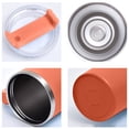 thumbnail image 3 of 1pcs Portable Thermal Mug Stainless Steel Straw Mug Car Portable Thermal Mug, 3 of 6