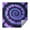 Blue Purple Tie, variant on Colorful Tie Dye Petal Mandala Pattern Square Tablecloth,Waterproof Square Table Cover,Wipeable Spillproof Washable Table Cover for Home Kitchen Party Decor 42"X42"(107x107cm)