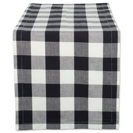 

14 x 72 Black and White Buffalo Checkered Pattern Rectangular Table Runner