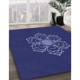 thumbnail image 3 of Ahgly Company Machine Washable Indoor Rectangle Transitional Denim Dark Blue Area Rugs, 2' x 5', 3 of 7