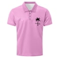 thumbnail image 4 of Crop Tops for Men Trendy Summer Blouses for Men Casual Short Sleeve Shirts for Men Pack Sleeveless Tops For Men Cotton Button Down Shirts Green, 4 of 5