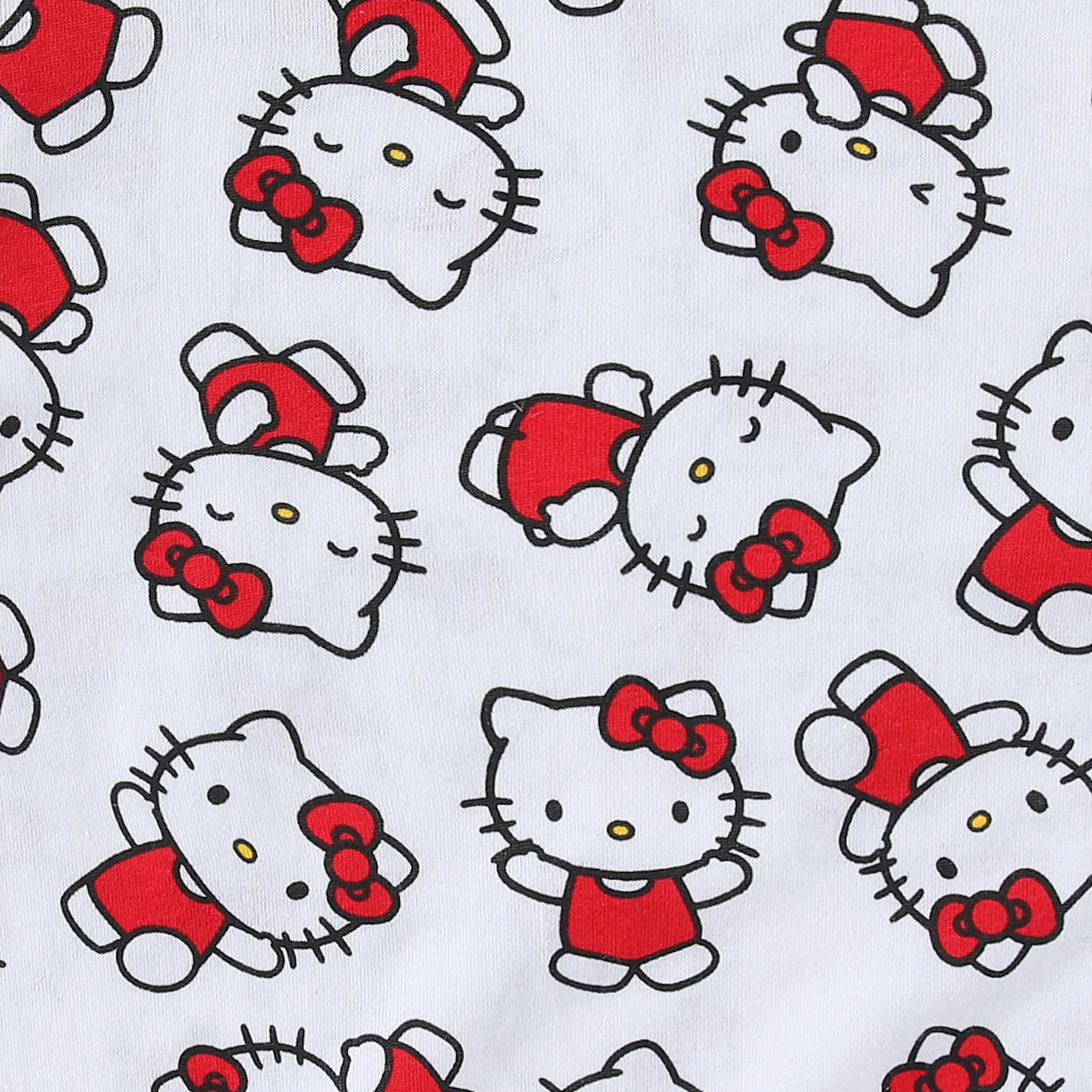 Hello Kitty Sanrio Short Sleeve T-shirt (Girls), 4 Pack, Sizes 4-12