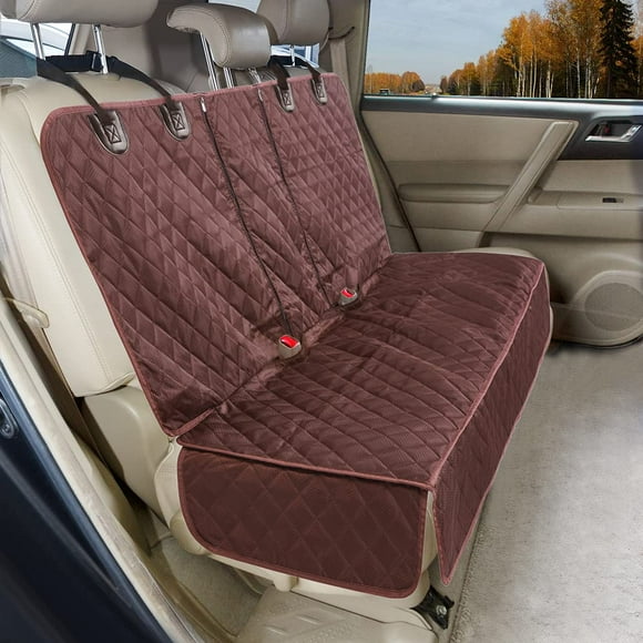 ANOSOSPECIAL Funda para asiento de coche para perros para asiento trasero para niños Protector de asiento de coche ISOFIX para perros Antideslizante Resistente al agua Durable Ajuste universal Funda p