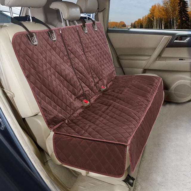 ANOSOSPECIAL Funda para asiento de coche para perros para asiento trasero para niños Protector de asiento de coche ISOFIX para perros Antideslizante Resistente al agua Durable Ajuste universal Funda p