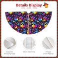 thumbnail image 3 of Defioc mushroom rainbow color Skull for Christmas Tree Skirt Snowman Xmas Tree Skirt Farmhouse Christmas Decorations Tree Mat for Holiday Party Decor-36", 3 of 6