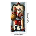 thumbnail image 3 of LmnLft Christmas Santa Claus Door Curtain, Holiday Front Door Decoration, Party Hanging Banner for Seasonal Home Decor, 3 of 6