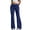 37#Navy, variant on Women's Drawstring Waist Bell Bottom Flare Leg Sweatpants Sports Causal Pants Solid Buttoms
