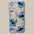 thumbnail image 3 of Cartoon Lilo Stitch Phone Case for Apple iPhone 15 Pro Max 13 14 Plus 12 Mini 11 Pro XR 8 SE 7 6S XS MAX Matte Shockproof Cover, 3 of 5