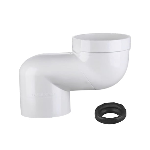 Desplazador de asiento de inodoro, accesorios para inodoro, reparación, ajuste profesional, tubería de PVC de 110 mm Desplazamiento de 12 cm