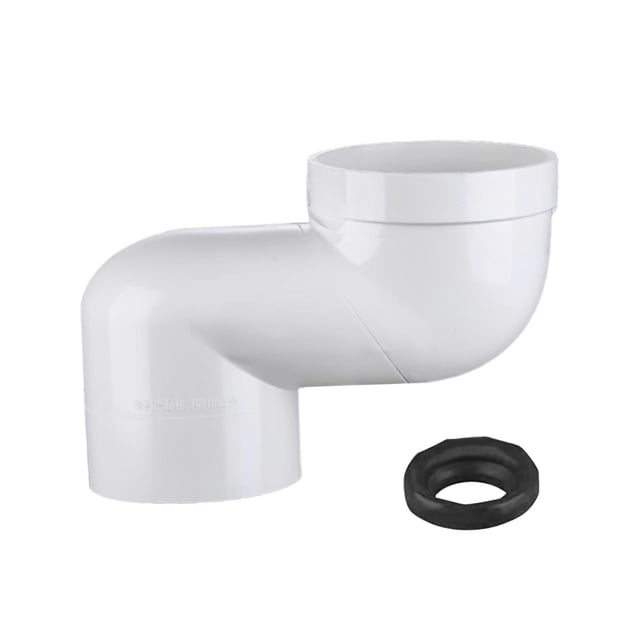 Desplazador de asiento de inodoro, accesorios para inodoro, reparación, ajuste profesional, tubería de PVC de 110 mm Desplazamiento de 12 cm