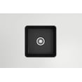 thumbnail image 2 of BOCCHI Sotto Undermount Fireclay 18 in. Single Bowl Kitchen Sink with Protective Bottom Grid and Strainer in Matte Dark Gray, 2 of 6